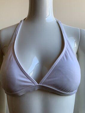 Billabong RARE solid white halter style bikini top